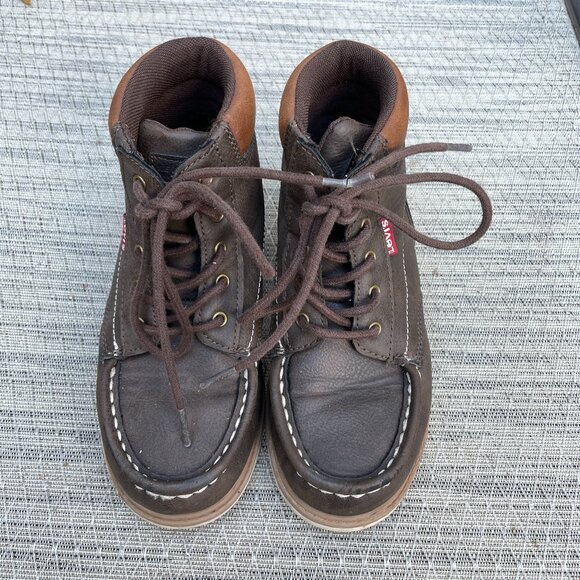 Levi's Dark Brown Kids Boots - Picture 2 of 9